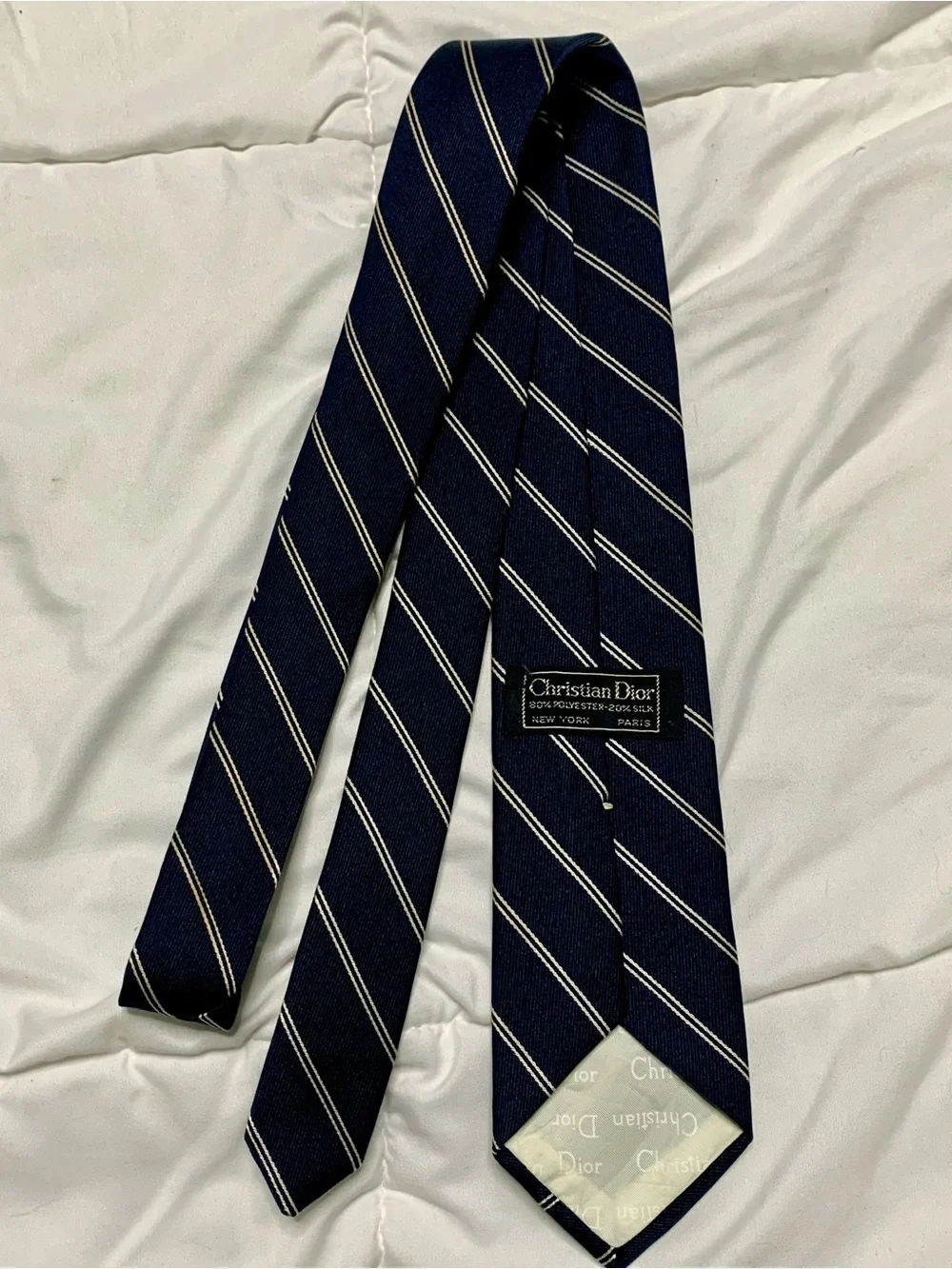 Designer Men's Tie Set - Navy, Dark Blue, Red